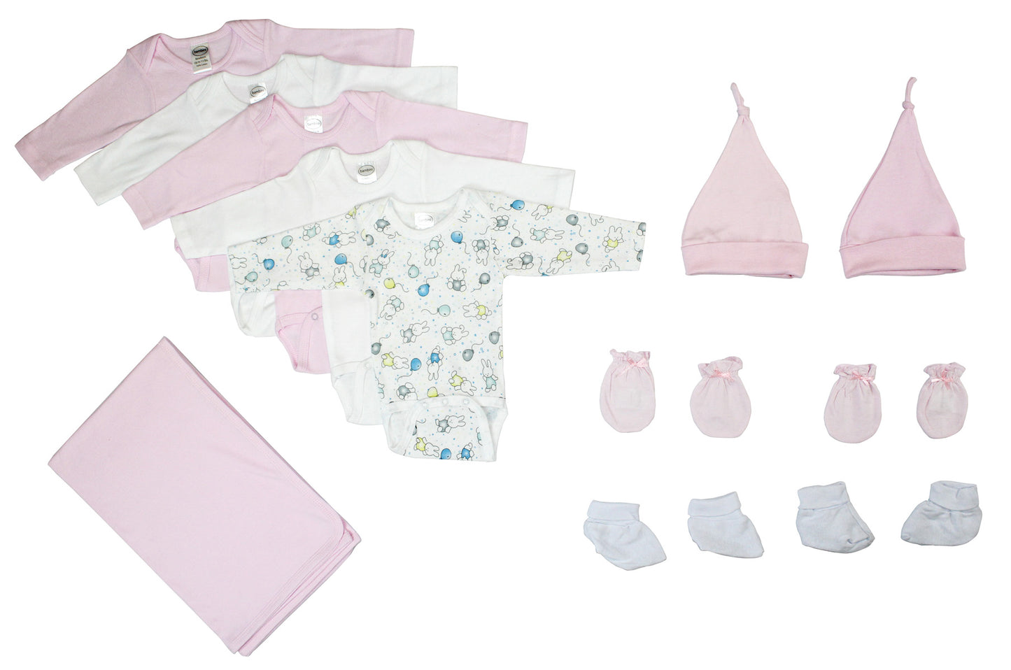 Newborn Baby Girl 12 Pc Layette Baby Shower Gift Set LS_0063
