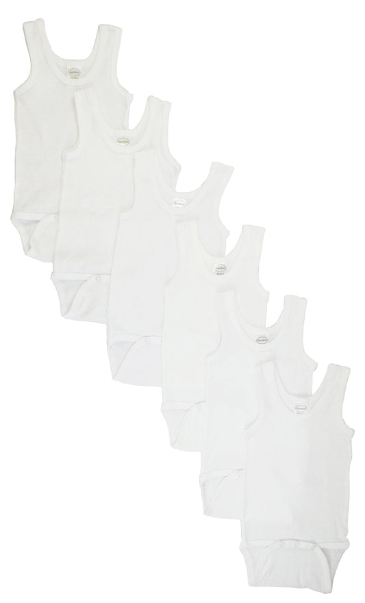 White Tank Top Onezie 6 Pack 106_106