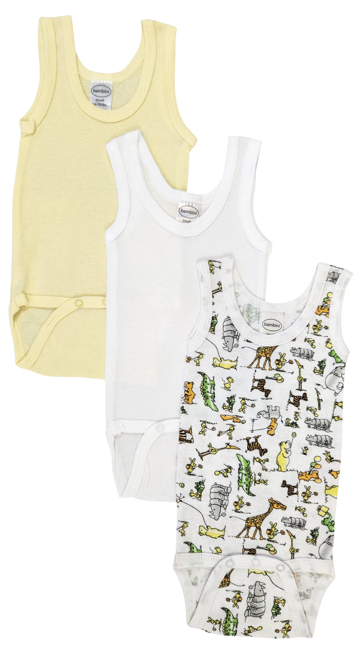 Unisex Baby 3 Pc Onezies and Tank Tops NC_0496