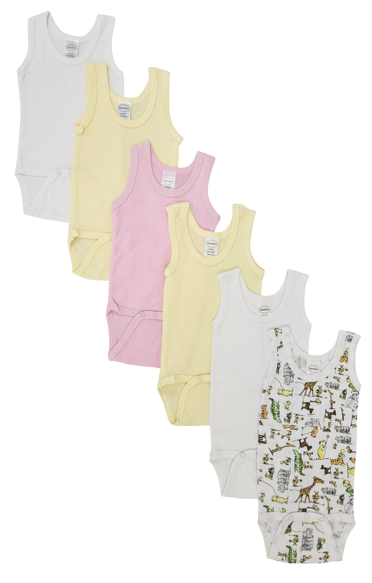 Baby Girl 6 Pc Onezies and Tank Tops NC_0499