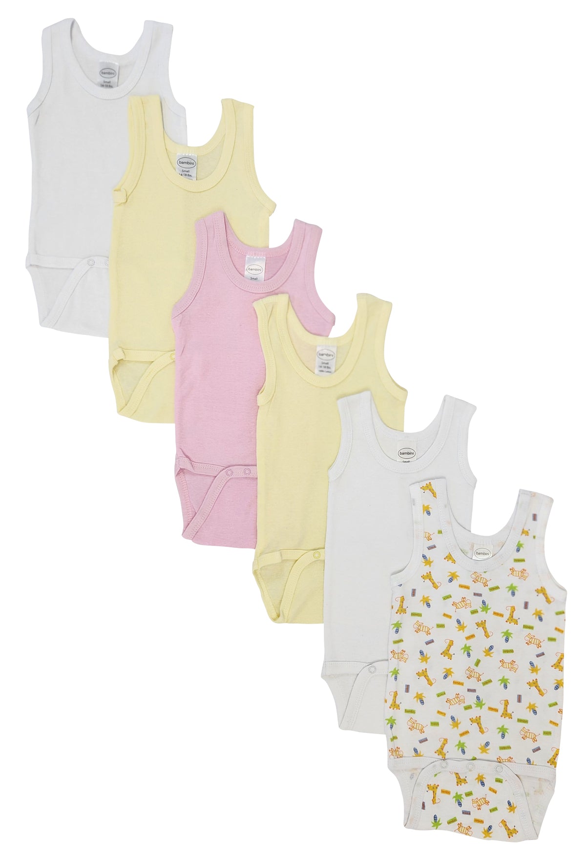Baby Girl 6 Pc Onezies and Tank Tops NC_0509