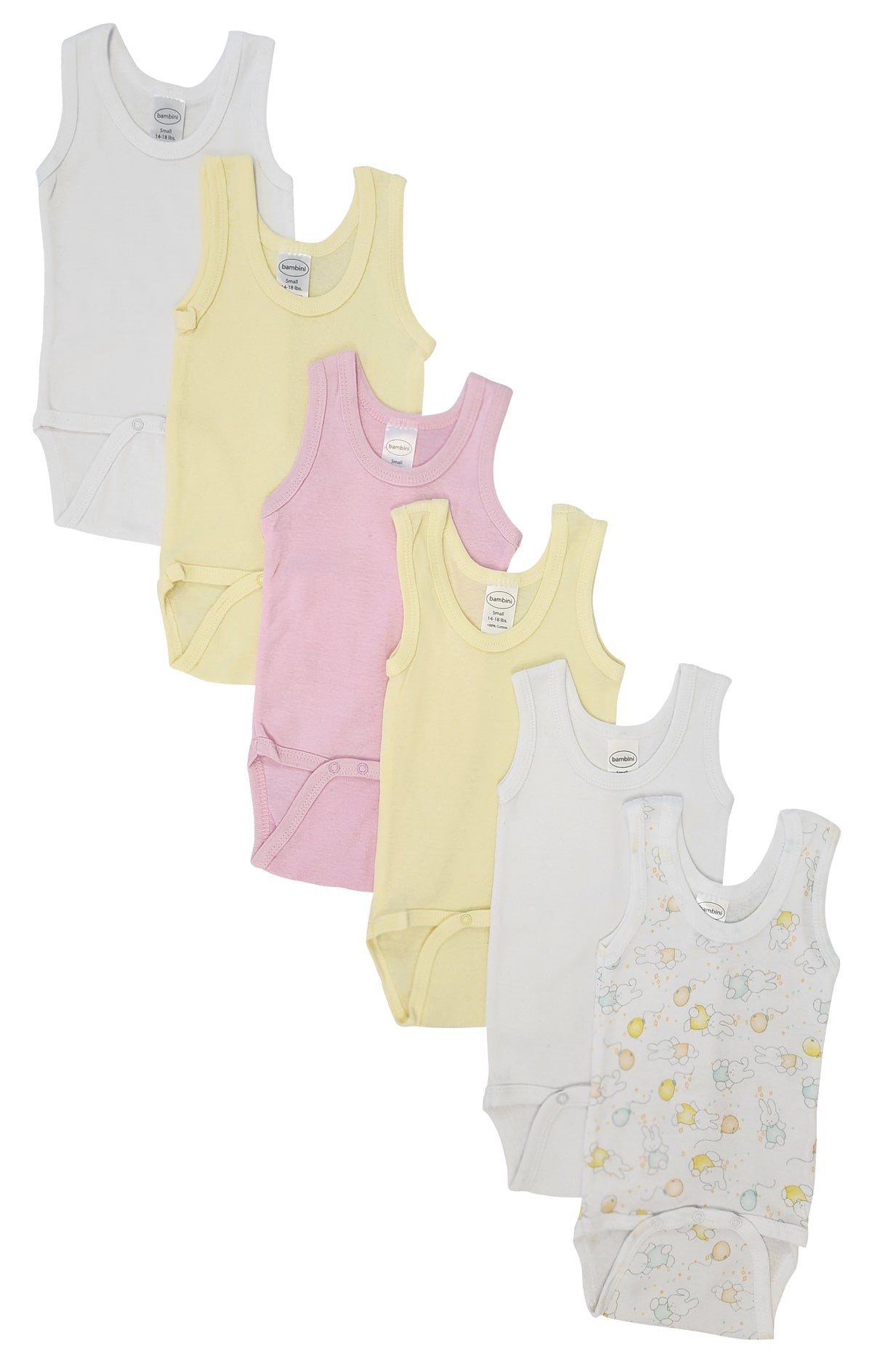 Baby Girl 6 Pc Onezies and Tank Tops NC_0519