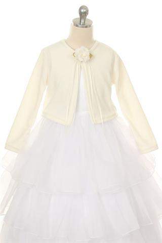 Plain Cardigan-Kid's Dream-1_2,3_4,5_6,7_8,big_girl,color_White,fabric_Satin,little_girl,size_02,size_04,size_06,size_08,size_10,size_12,size_14
