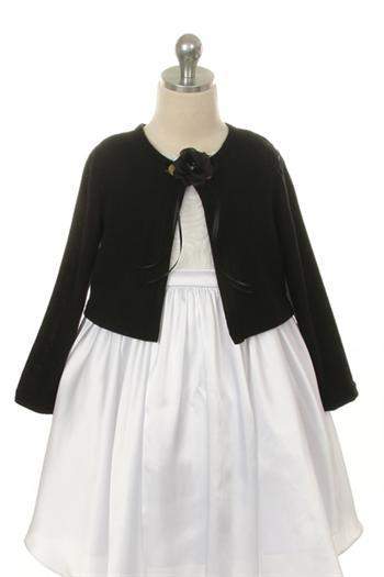 Plain Cardigan-Kid's Dream-1_2,3_4,5_6,7_8,big_girl,color_White,fabric_Satin,little_girl,size_02,size_04,size_06,size_08,size_10,size_12,size_14