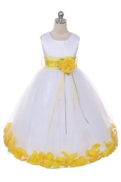 Satin Flower Petal Dress (13 Colors)-Kid's Dream-big_girl,Color_Aqua,Color_Black,Color_Blue,color_Champagne,Color_Coral,color_Dusty Rose,Color_Fuchsia,Color_Green,color_Ivory,Color_Lavender,Color_Mint,Color_Navy,Color_Orange,Color_Pink,Color_Purple,Color_Red,Color_Silver,color_White,Color_Yellow,fabric_Satin,fabric_Tulle,flower-girl-dresses,girl-dress,length_Tea Length,little_girl,meta-related-collection-shop-the-outfit-girls,size_02,size_04,size_06,size_08,size_10,size_12