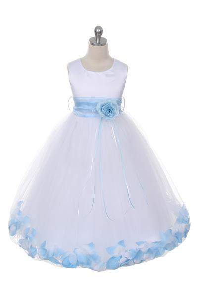 Satin Flower Petal Dress (13 Colors)-Kid's Dream-big_girl,Color_Aqua,Color_Black,Color_Blue,color_Champagne,Color_Coral,color_Dusty Rose,Color_Fuchsia,Color_Green,color_Ivory,Color_Lavender,Color_Mint,Color_Navy,Color_Orange,Color_Pink,Color_Purple,Color_Red,Color_Silver,color_White,Color_Yellow,fabric_Satin,fabric_Tulle,flower-girl-dresses,girl-dress,length_Tea Length,little_girl,meta-related-collection-shop-the-outfit-girls,size_02,size_04,size_06,size_08,size_10,size_12