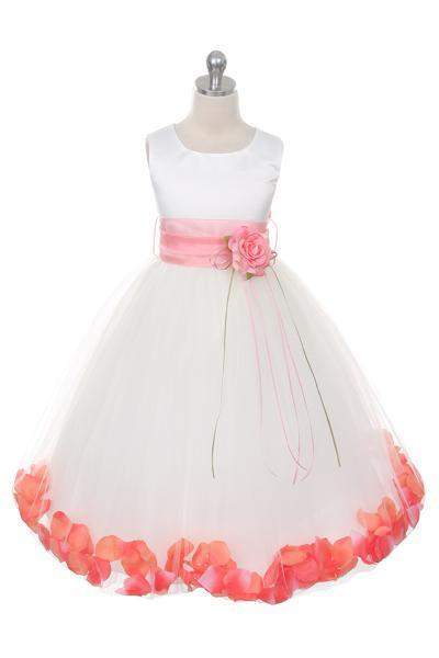 Satin Flower Petal Dress (13 Colors)-Kid's Dream-big_girl,Color_Aqua,Color_Black,Color_Blue,color_Champagne,Color_Coral,color_Dusty Rose,Color_Fuchsia,Color_Green,color_Ivory,Color_Lavender,Color_Mint,Color_Navy,Color_Orange,Color_Pink,Color_Purple,Color_Red,Color_Silver,color_White,Color_Yellow,fabric_Satin,fabric_Tulle,flower-girl-dresses,girl-dress,length_Tea Length,little_girl,meta-related-collection-shop-the-outfit-girls,size_02,size_04,size_06,size_08,size_10,size_12