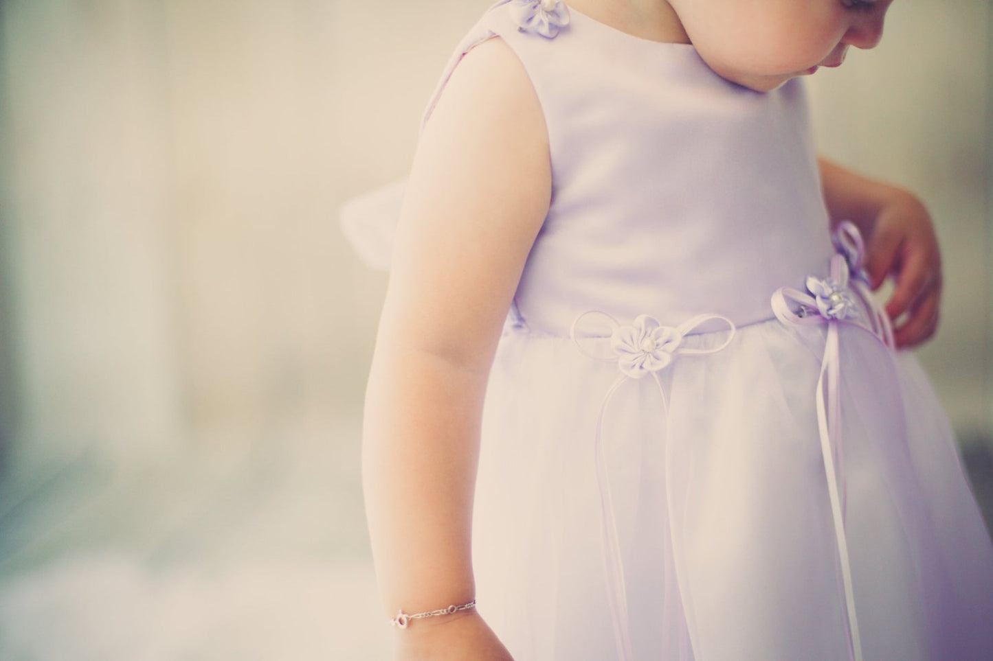 193 Organza Rosebud & Ribbon Baby Dress