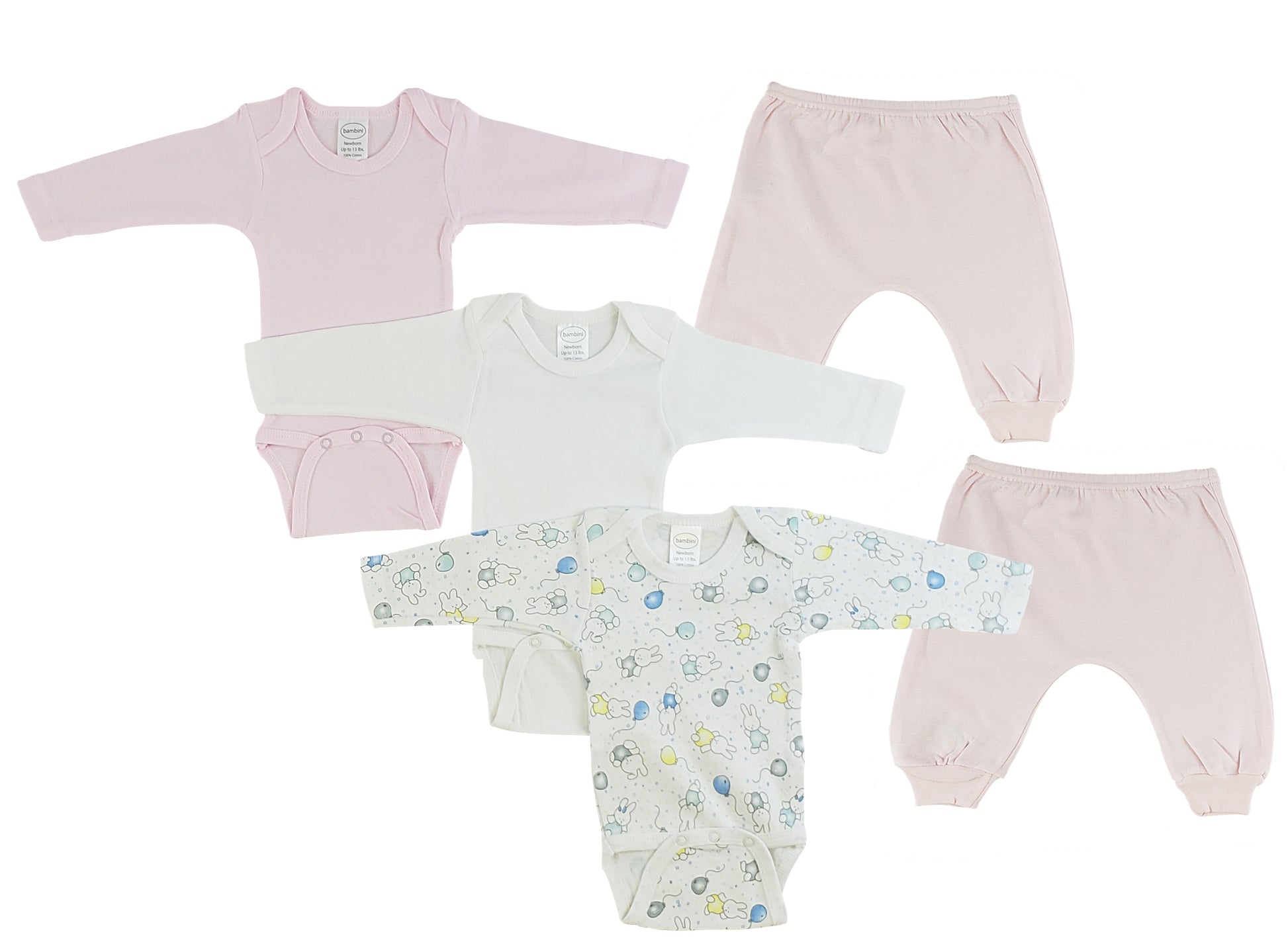 Infant Girls Long Sleeve Onezies and Joggers CS_0510