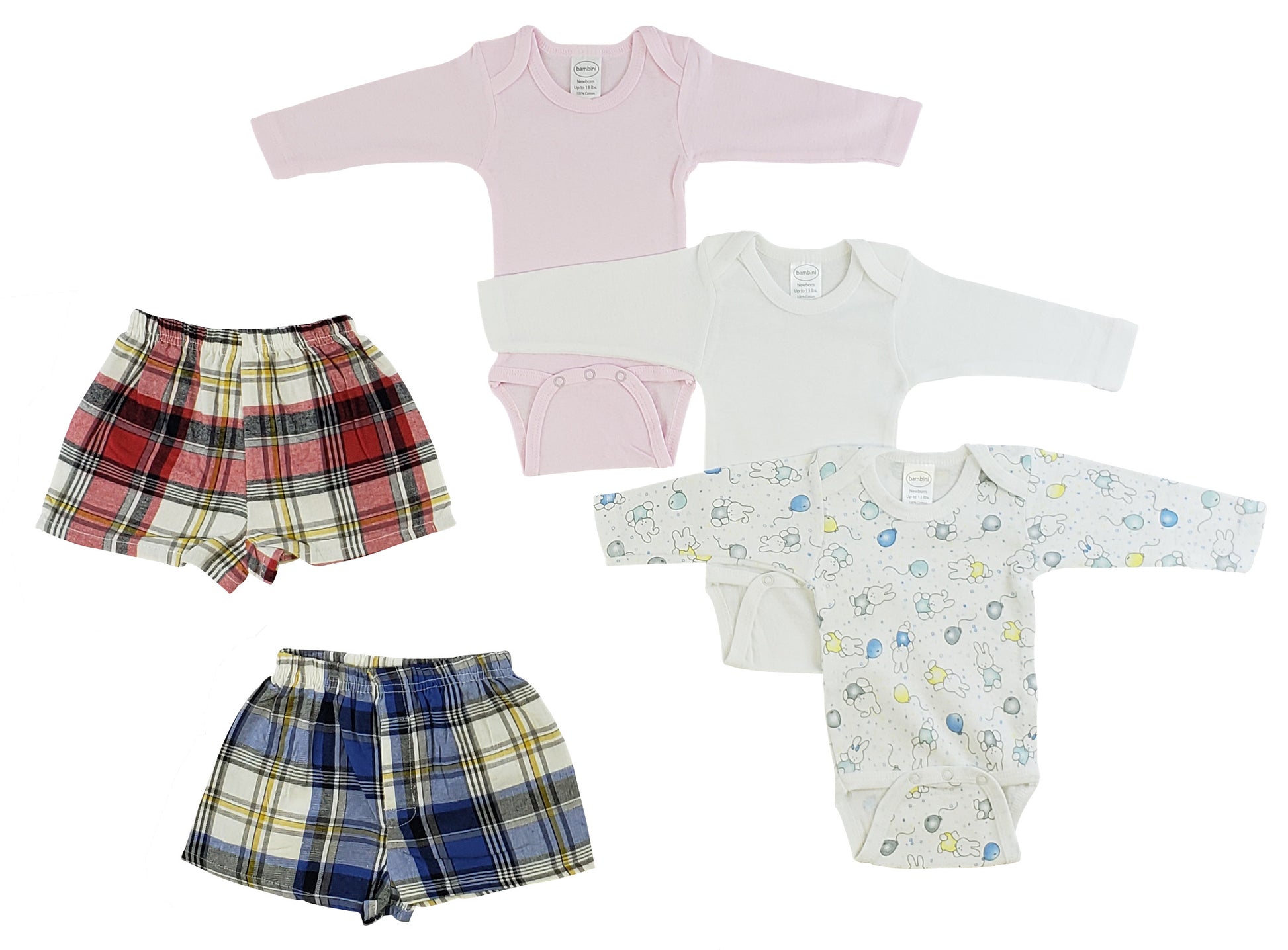 Infant Girls Long Sleeve Onezies and Boxer Shorts CS_0222