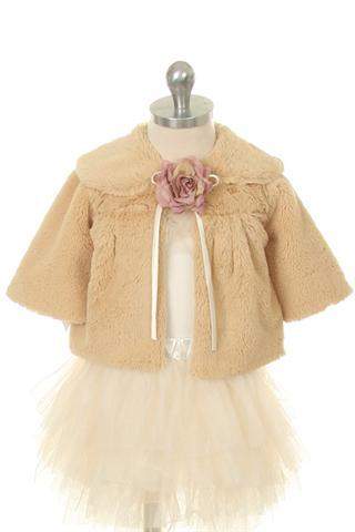 Extra Soft Fur Half Coat Baby-Kid's Dream-1_2,3_4,5_6,7_8,big_girl,color_White,fabric_Satin,little_girl,size_02,size_04,size_06,size_08,size_10,size_12,size_14