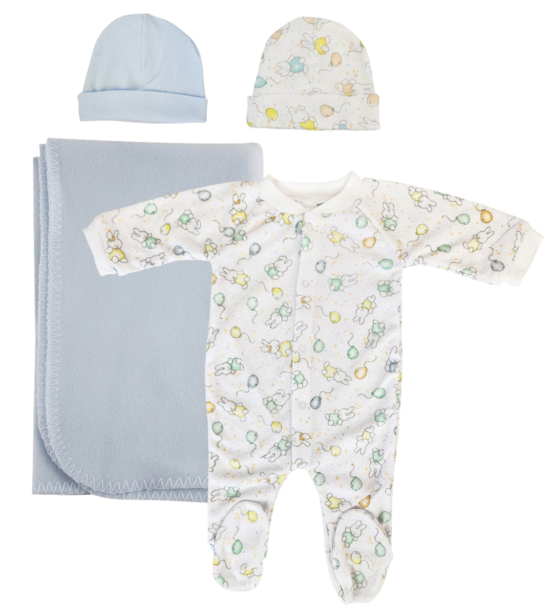 Boy Newborn Baby 4 Pc Layette Sets NC_0948