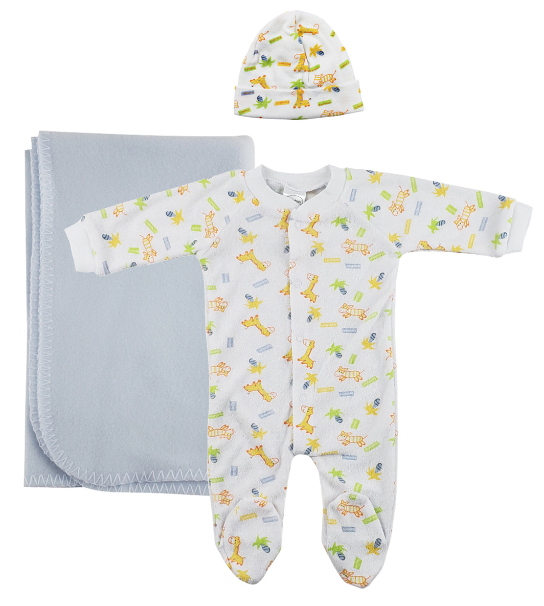 Boy Newborn Baby 3 Pc Layette Sets NC_0951