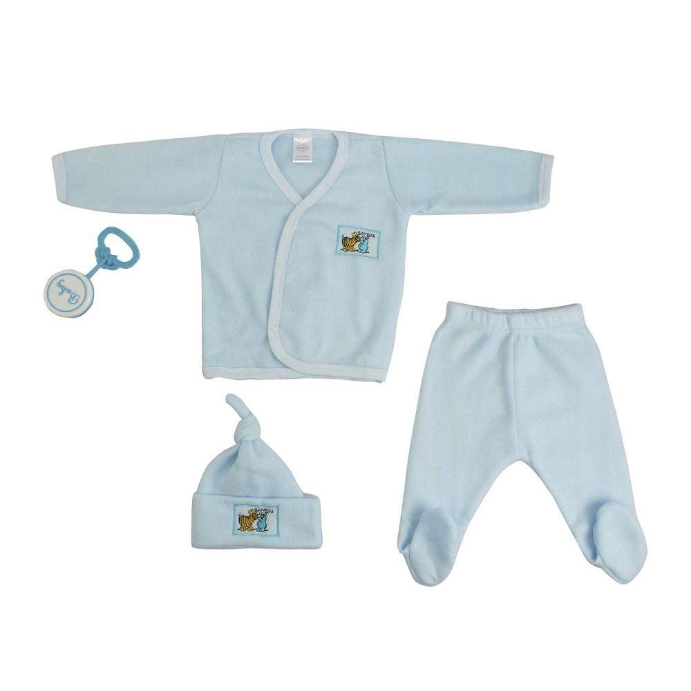 4-Piece Pastel Fleece Gift Set (NB)-Bambini-Baby Clothes,Baby Set