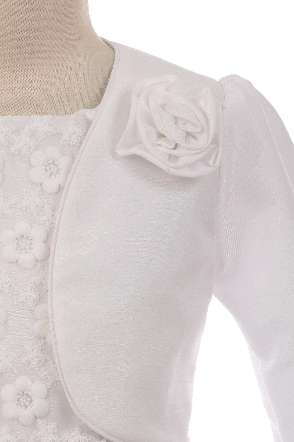Long Satin Bolero-Kid's Dream-1_2,3_4,5_6,7_8,big_girl,color_White,fabric_Satin,little_girl,size_02,size_04,size_06,size_08,size_10,size_12,size_14