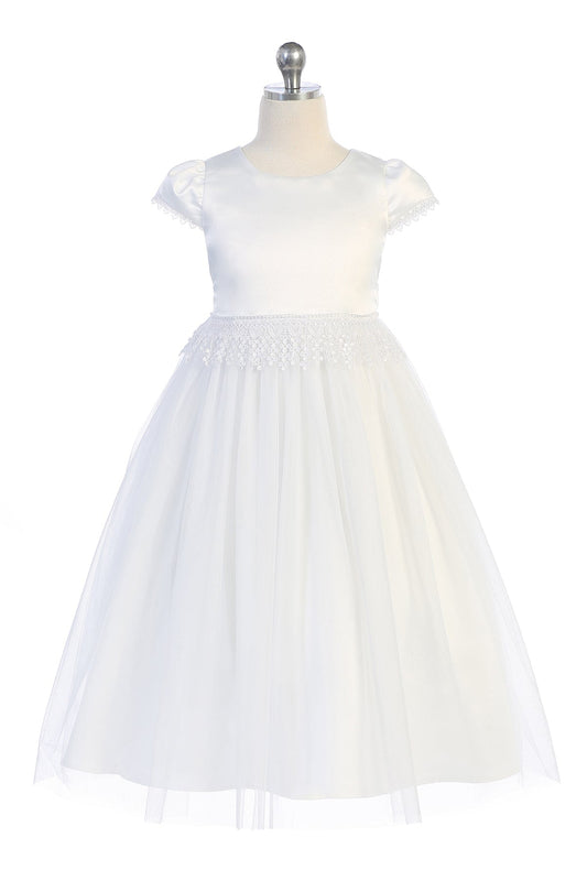 460-Chandelier Trim Communion Dress