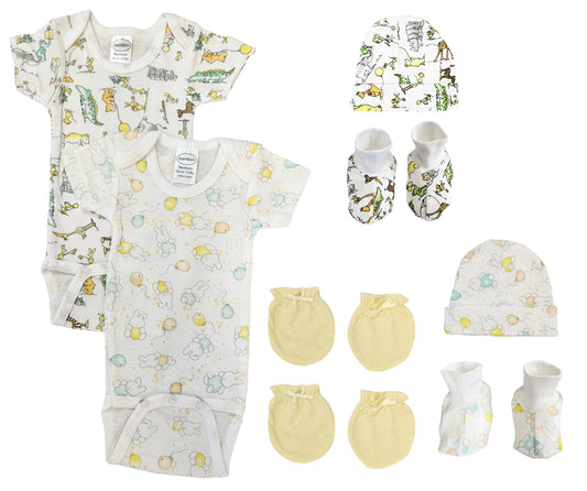 Unisex Newborn Baby 8 Pc Layette Sets NC_0574