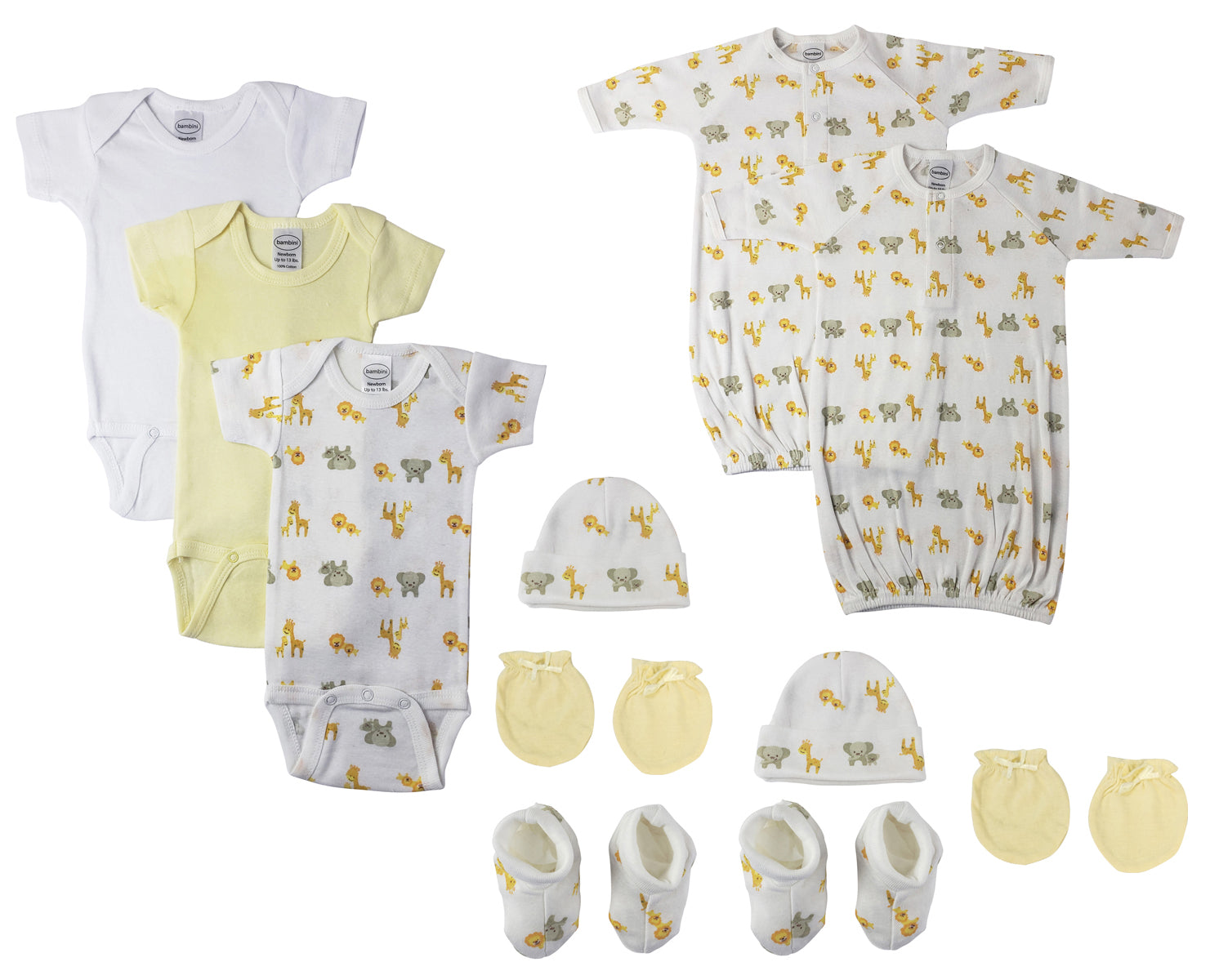 Unisex Newborn Baby 11 Pc Layette Sets NC_0679