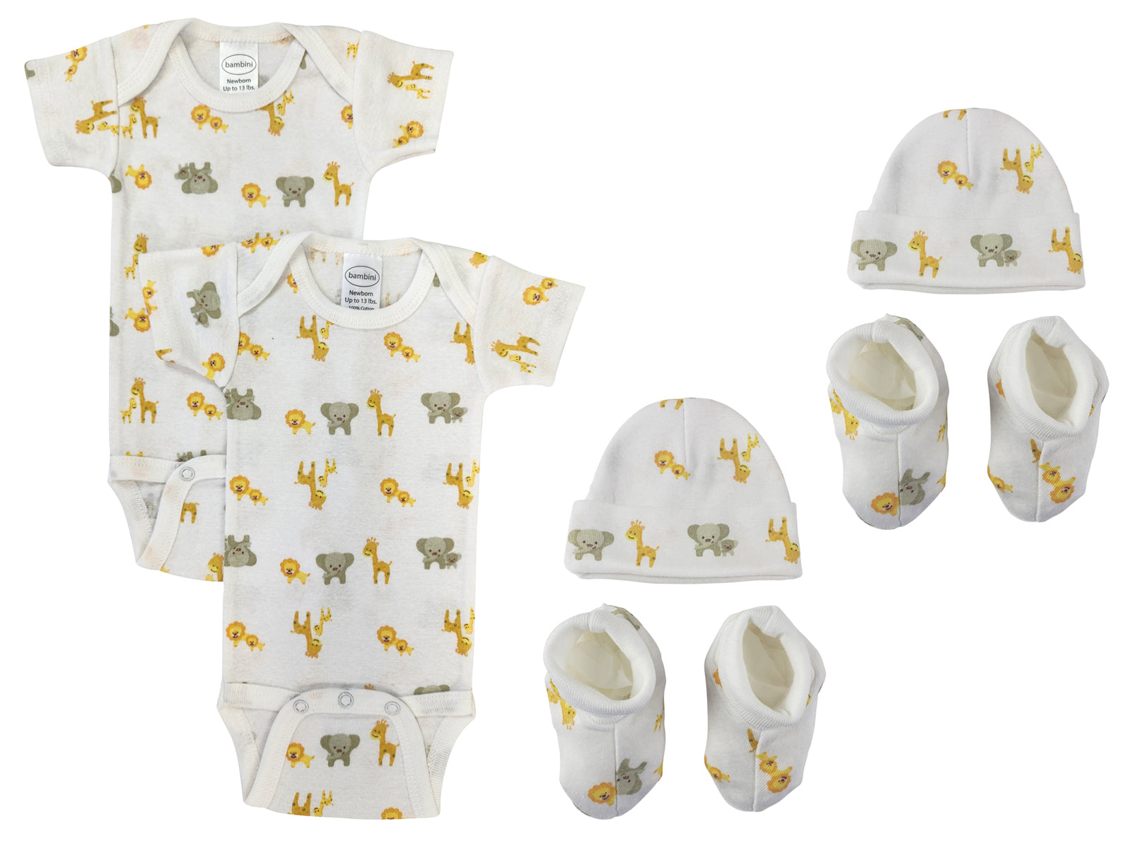 Unisex Newborn Baby 6 Pc Layette Sets NC_0691