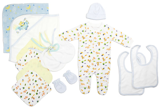 Newborn Baby Boys 14 Pc Layette Baby Shower Gift Set LS_0088