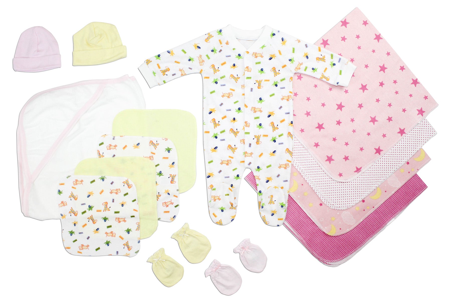 Newborn Baby Girls 14 Pc Layette Baby Shower Gift Set LS_0099