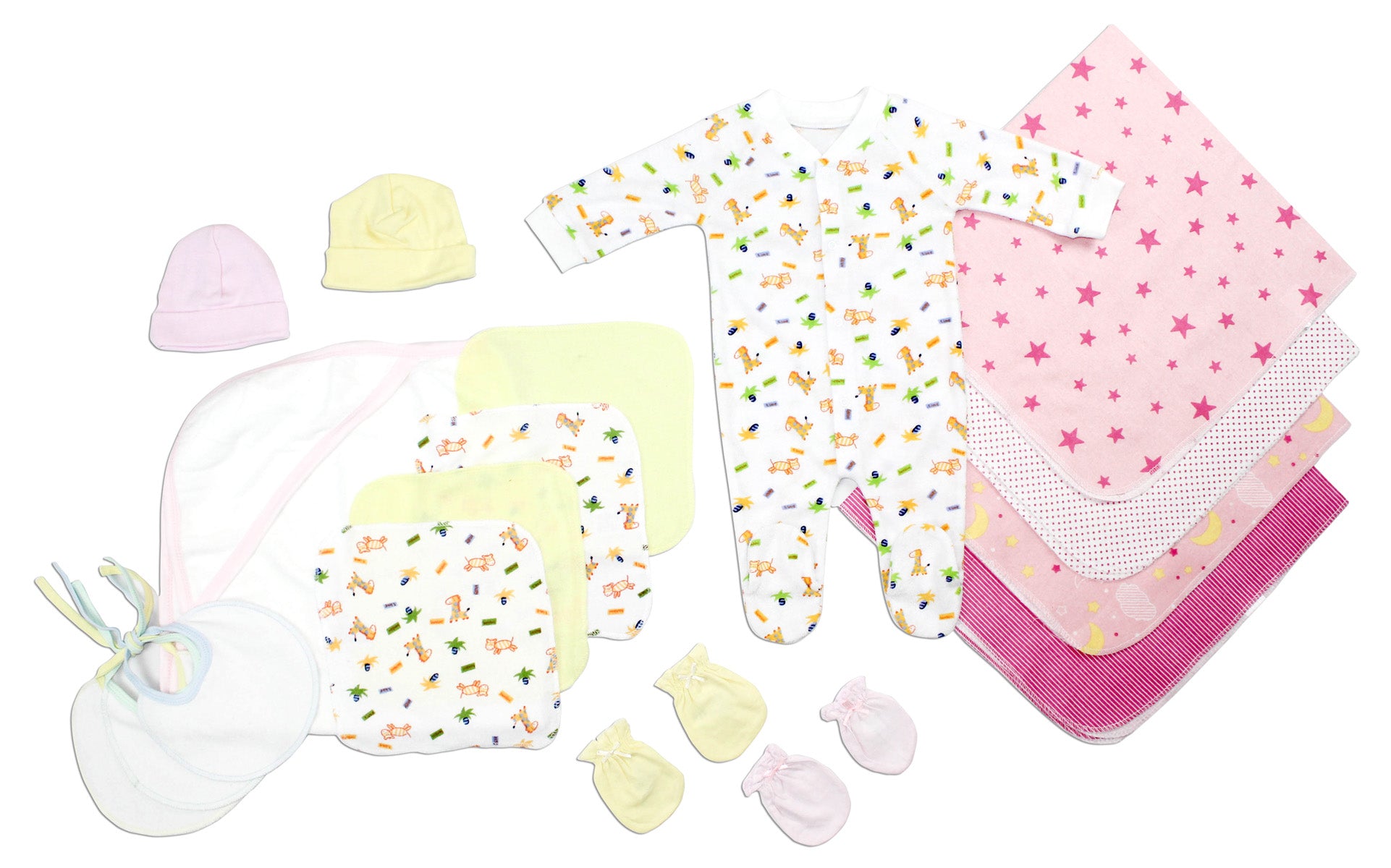 Newborn Baby Girls 17 Pc Layette Baby Shower Gift Set LS_0103