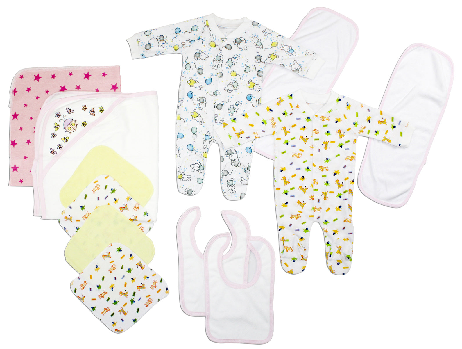 Newborn Baby Girls 12 Pc Layette Baby Shower Gift Set LS_0108