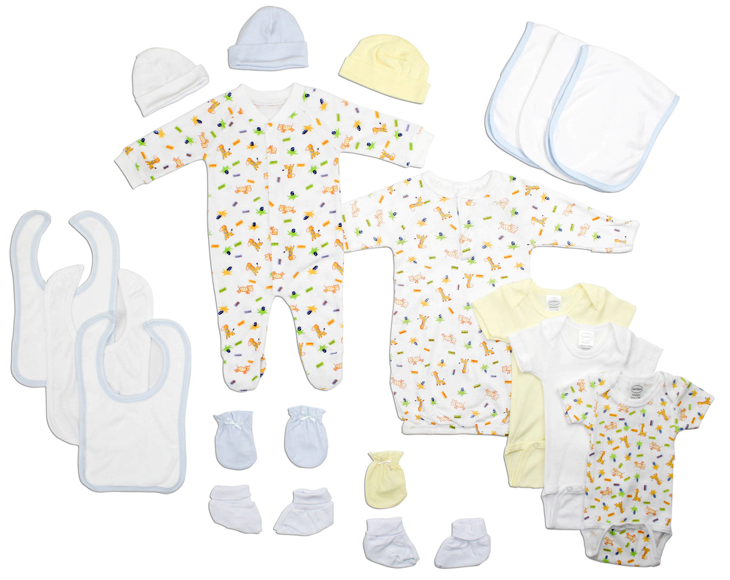 Newborn Baby Boys 18 Pc Layette Baby Shower Gift Set LS_0111