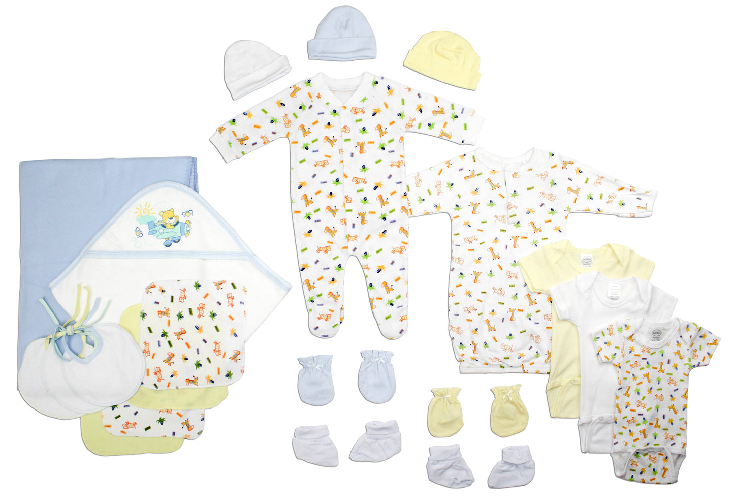 Newborn Baby Boys 21 Pc Layette Baby Shower Gift Set LS_0113