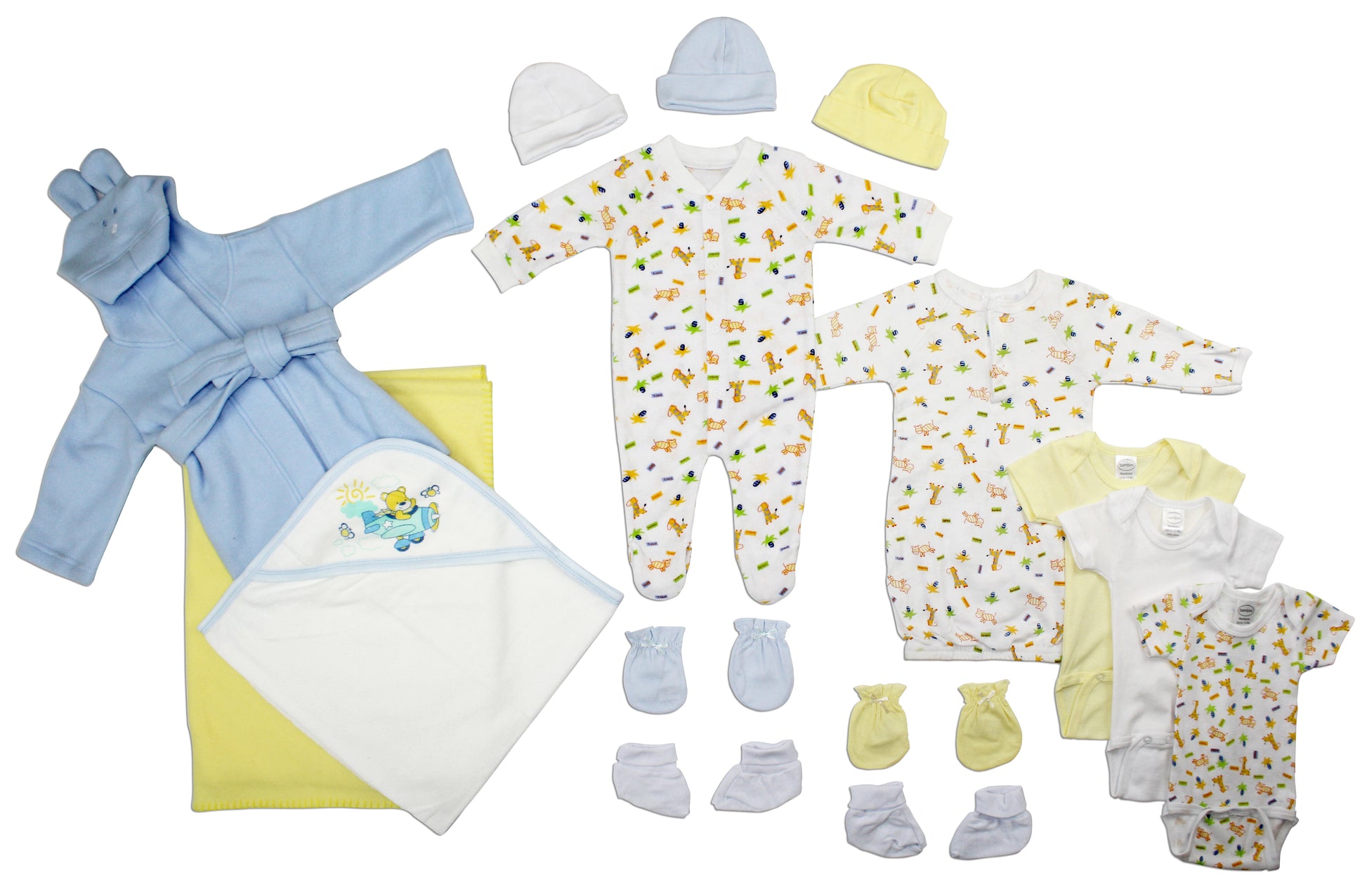 Newborn Baby Boys 15 Pc Layette Baby Shower Gift Set LS_0114