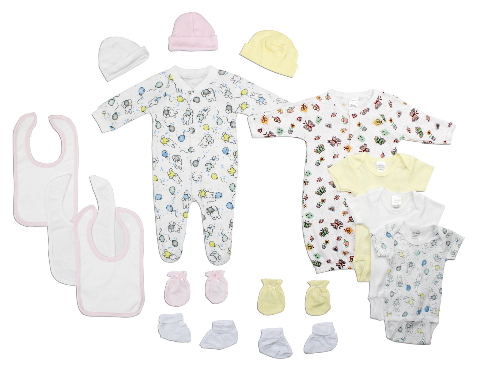 Newborn Baby Girls 15 Pc Layette Baby Shower Gift Set LS_0117