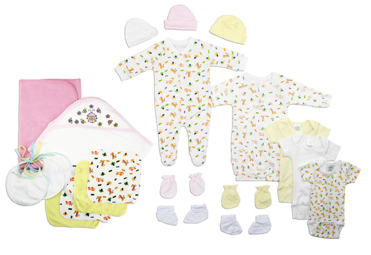 Newborn Baby Girls 21 Pc Layette Baby Shower Gift Set LS_0121