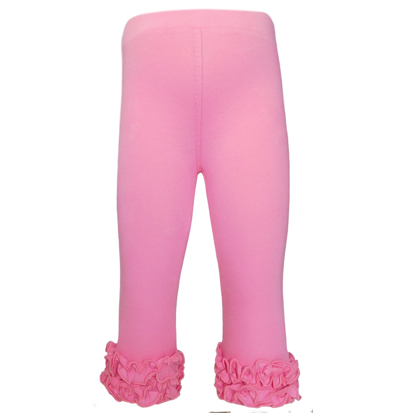AnnLoren Girls Boutique Pink Ruffle Leggings Set