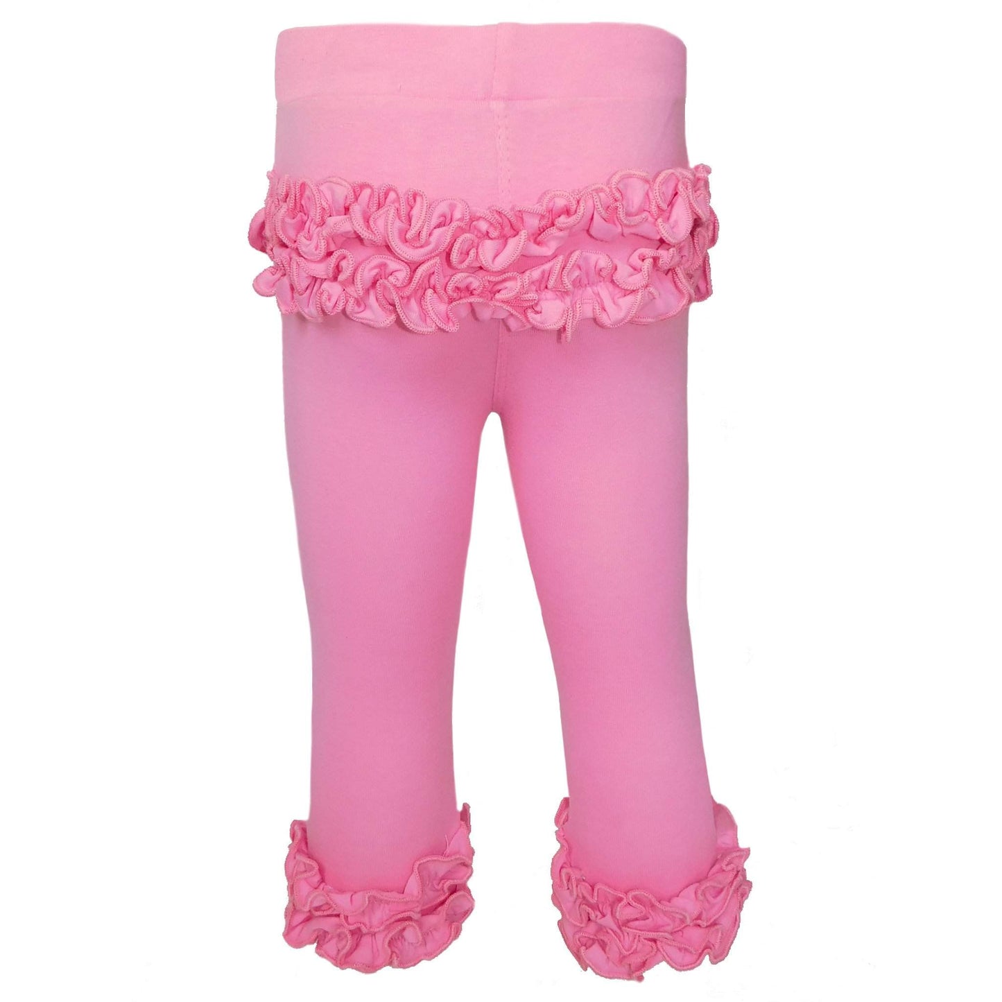 Leggings Pink Ruffle Butt Baby Girls Boutique  Set 6-18m-AnnLoren-12-18 Mo,6-12 Mo,ANNLOREN,Baby Leggings,Fall & Winter,Fall & Winter 2020,Pink