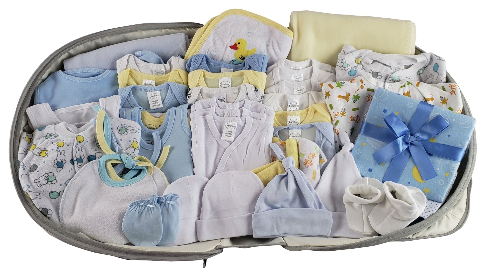 Boys 44 pc Baby Clothing Starter Set with Diaper Bag 808-44-Set