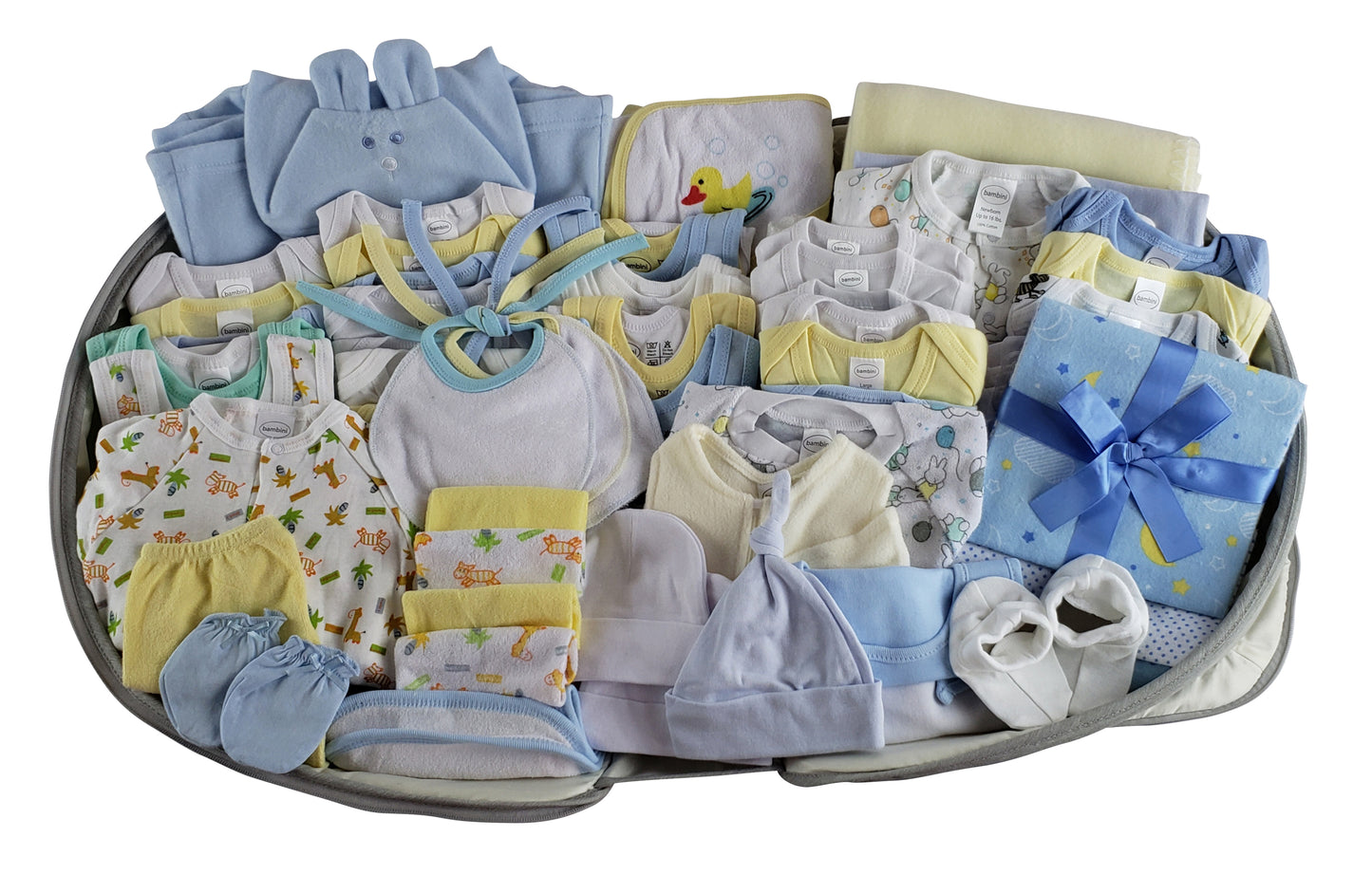 Boys 62 pc Baby Clothing Starter Set with Diaper Bag 808-62-Set