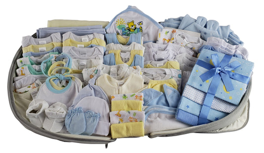 Boys 80 pc Baby Clothing Starter Set with Diaper Bag 808-80-Set