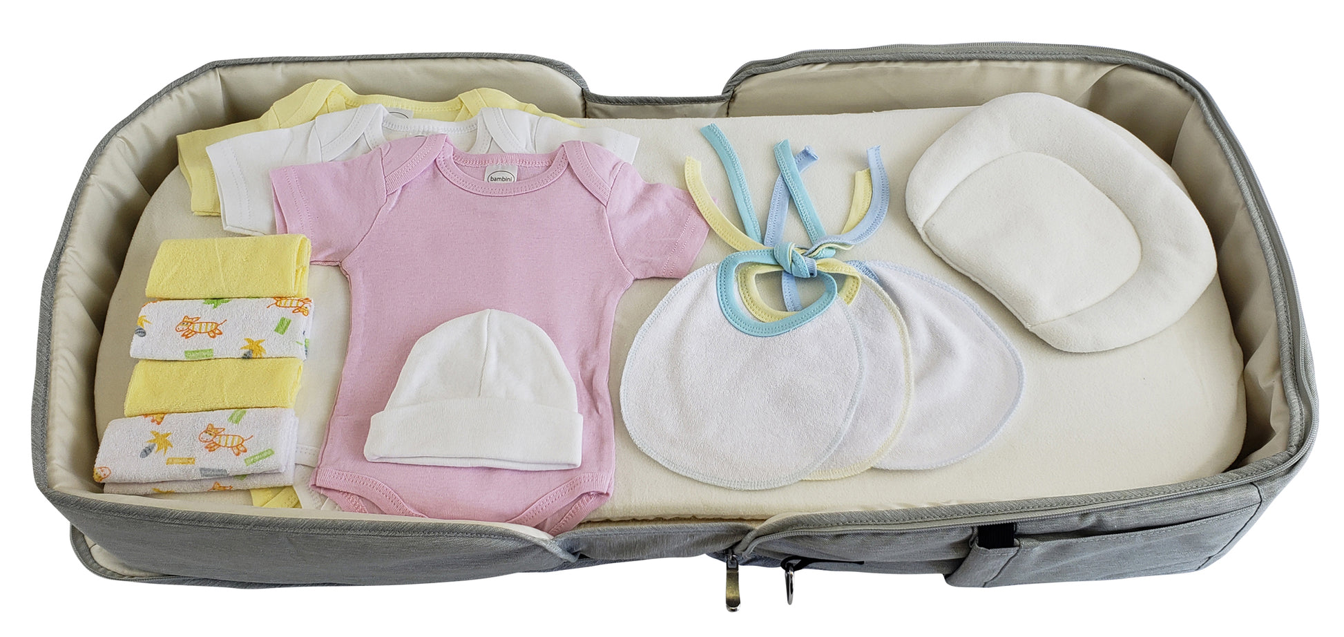 Girls 12 pc Baby Clothing Starter Set with Diaper Bag 808-12-Set