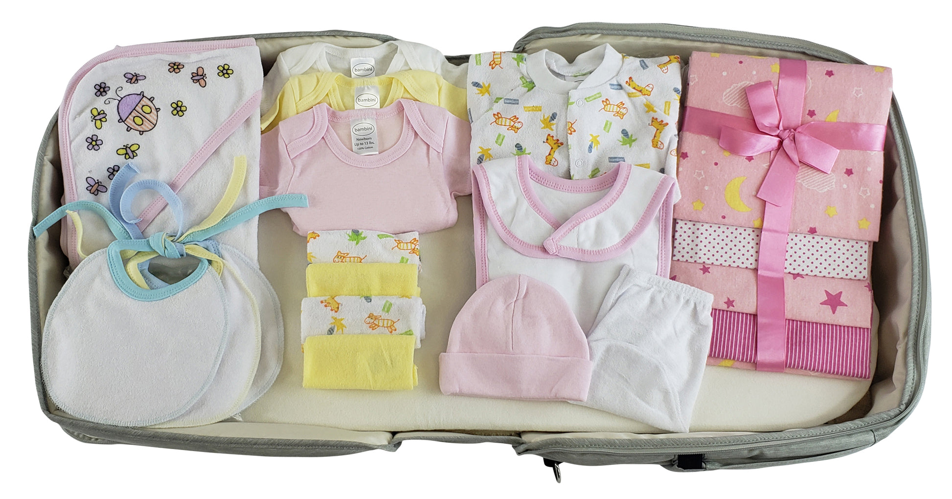 Girls 20 pc Baby Clothing Starter Set with Diaper Bag 808-20-Set