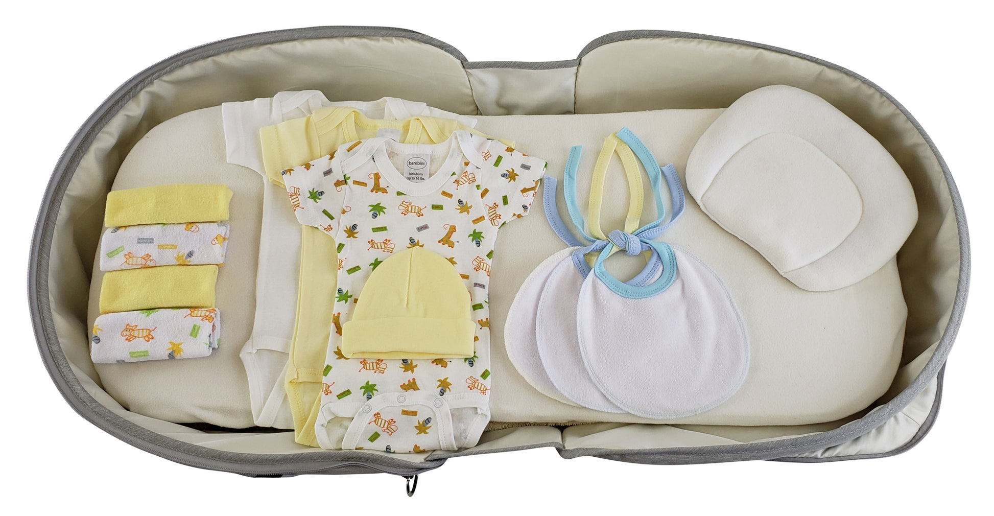 Unisex 12 pc Baby Clothing Starter Set with Diaper Bag 808-12-Set