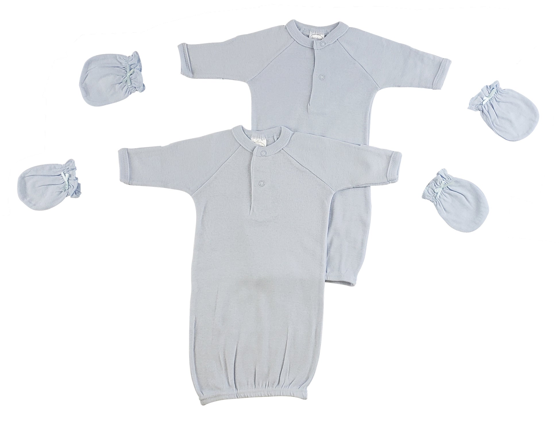 Preemie Boys Gowns and MIttens CS_0071