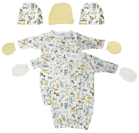Unisex Newborn Baby 7 Piece Gown Set NC_0732