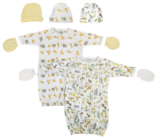 Unisex Newborn Baby 7 Piece Gown Set NC_0757
