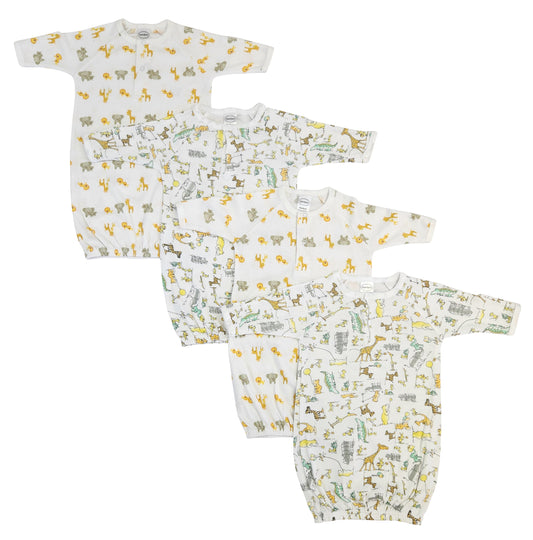Unisex Newborn Baby 4 Piece Gown Set NC_0759