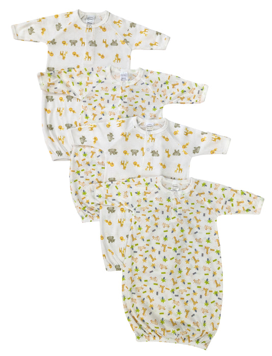 Unisex Newborn Baby 4 Piece Gown Set NC_0765