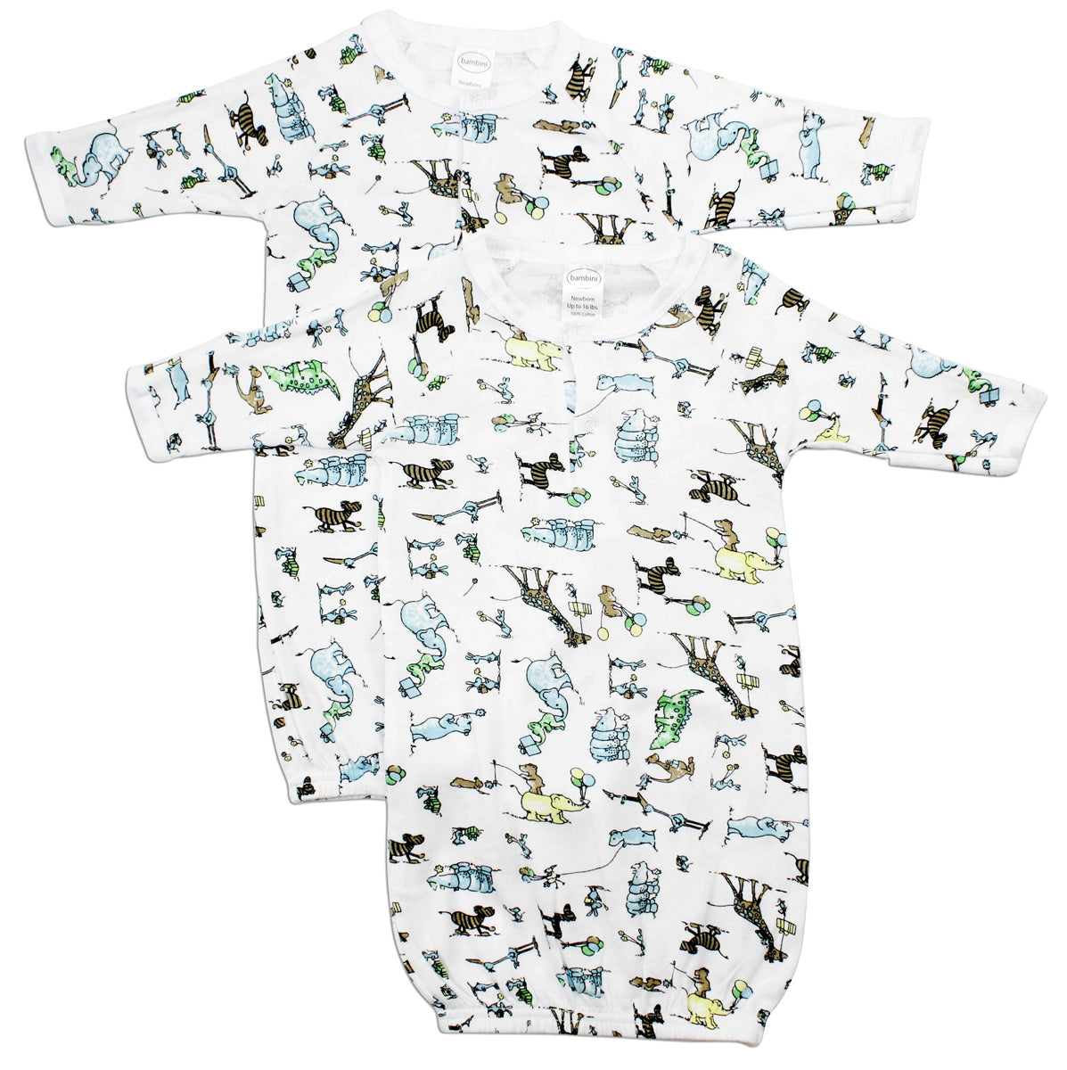 Printed Infant Gowns - 2 Pack 911U