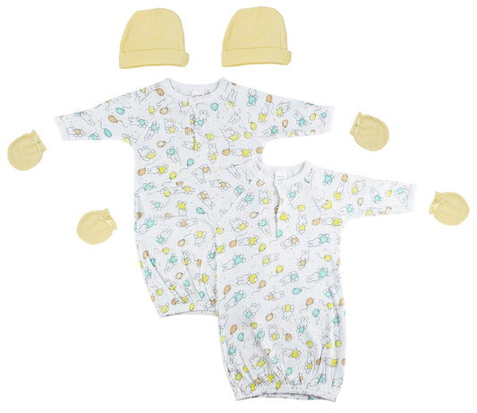 Unisex Newborn Baby 6 Piece Gown Set NC_0801