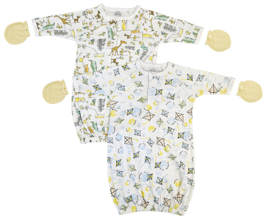 Unisex Newborn Baby 4 Piece Gown Set NC_0816