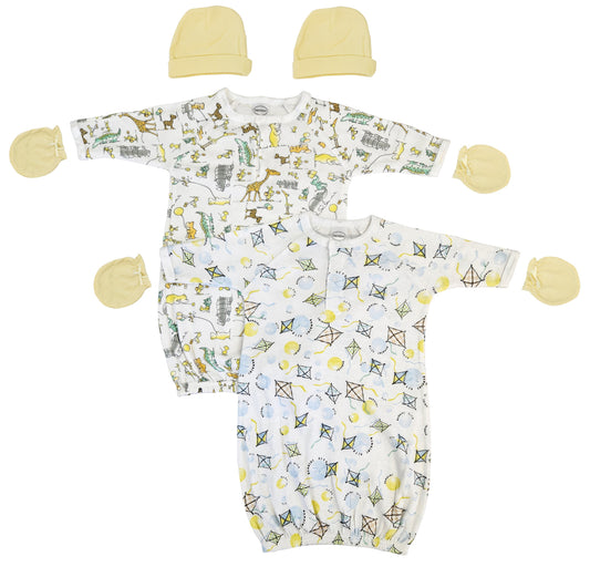 Unisex Newborn Baby 6 Piece Gown Set NC_0817