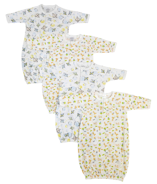 Unisex Newborn Baby 4 Piece Gown Set NC_0824